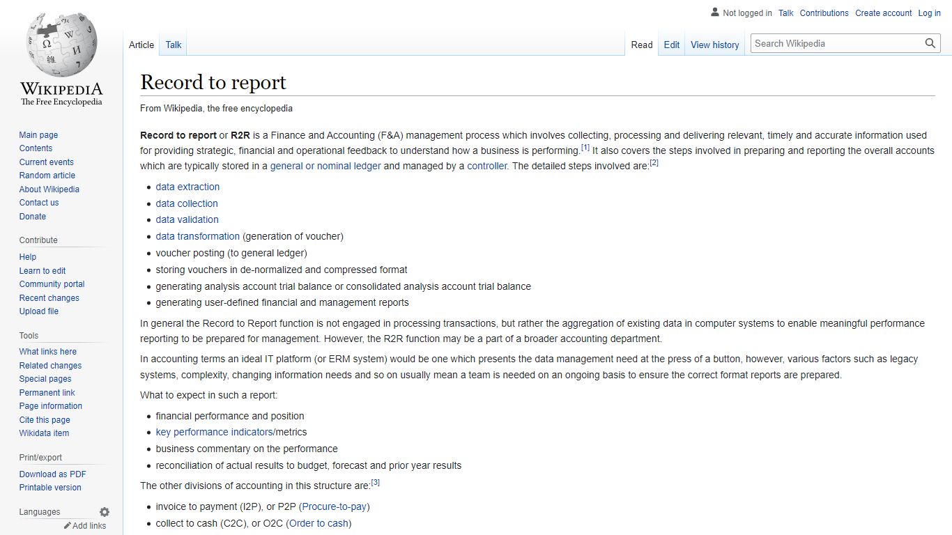 Record to report - Wikipedia