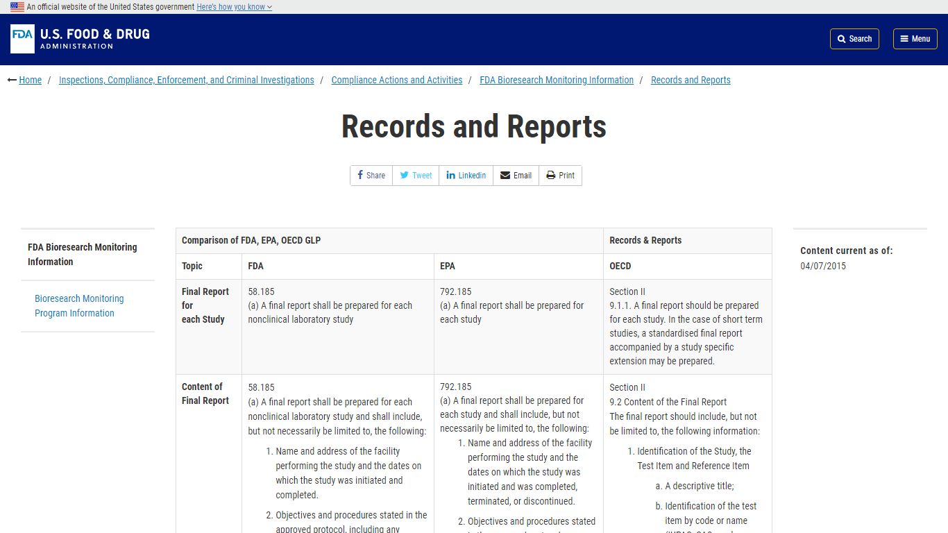 Records and Reports | FDA